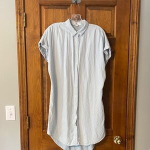 Thread & Supply Light Blue Casual Button Down denim dress